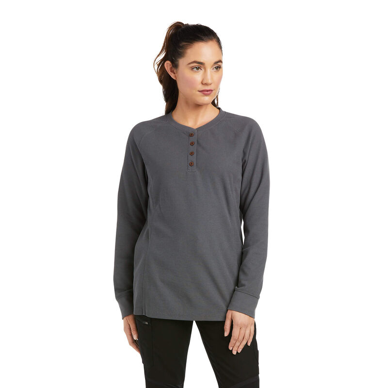 Ariat Hemden Damen - Rebar Thermal DunkelGrau ( KSPRO-5136 )